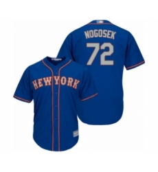 Youth New York Mets #72 Stephen Nogosek Authentic Royal Blue Alternate Road Cool Base Baseball Player Jersey