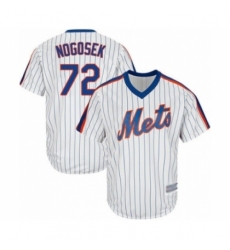 Youth New York Mets #72 Stephen Nogosek Authentic White Alternate Cool Base Baseball Player Jersey